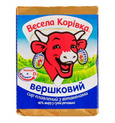 Сир плавлений Весела Корівка Вершковий з вітамінами 46% 90г