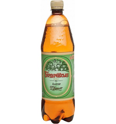 Пиво Бердичівське Лагер живе світле непастеризоване 3.8%об. 1000мл