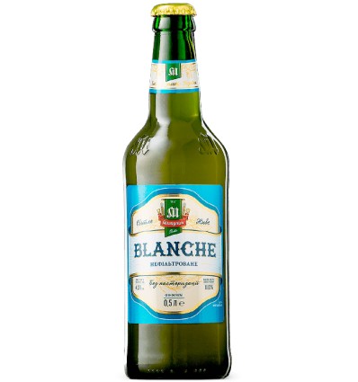 Пиво Микулин Бланш світле живе нефільтроване непастеризоване 4,5% 0,5л