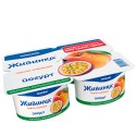 Йогурт Danone Живинка Персик-маракуйя 1.5% 4х115г