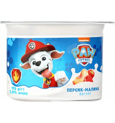 Йогурт Danone Paw Patro lперсик-малина 2% 115г