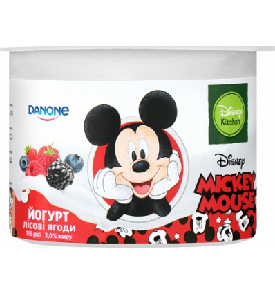 Йогурт Danone Disney Лісові ягоди 2% 115г