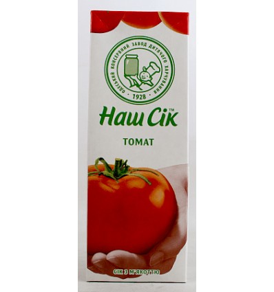 Сік Наш Сік томатний з сіллю 1,43л