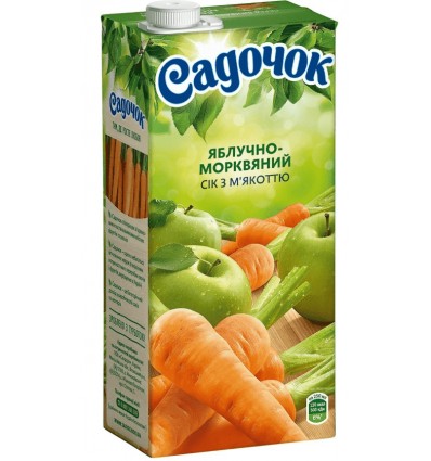 Сік Садочок яблучно-морквяний 0,95л