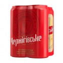 Пиво Чернігівське світле 4,8% 4х0,5л з/б