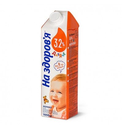 Молоко На здоров'я Дитяче ультрапастеризоване для дітей від 9 місяців 3.2% 1кг