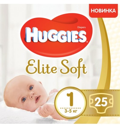 Підгузники Huggies Elite Soft 1 3-5кг 25шт