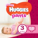 Трусики-підгузники Huggies Pants 3 58шт для дівчаток