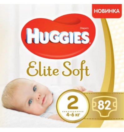Підгузки Huggies Elite soft 2 4-6кг 80 шт