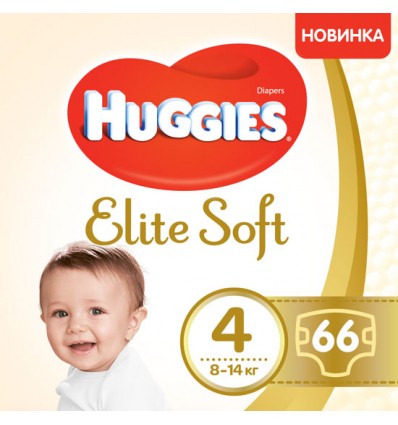Підгузники Huggies Elite Soft 4 Mega 8-14кг 66шт