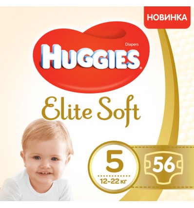 Підгузники Huggies Elite Soft 5 Mega 12-22кг 56шт