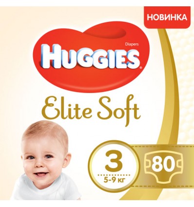 Підгузки Huggies Elit Soft 3 80шт