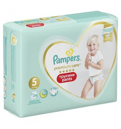 Підгузки-трусики Pampers Premium Care Pants 5 Junior 12-17кг 34шт