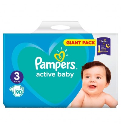 Підгузки Pampers Active Baby-Dry 3 Midi 5-9кг 90шт