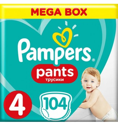 Підгузки-трусики Pampers Pants 4 Maxi 9-15кг 104шт