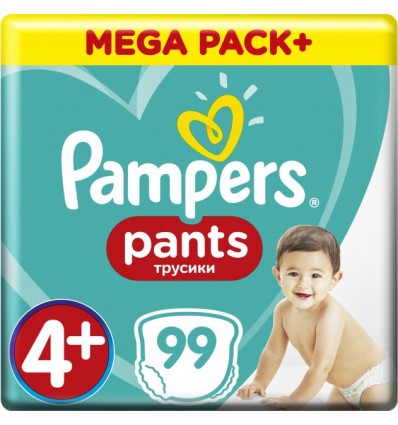 Підгузники-трусики Pampers Pants Maxi 4+9-15кг 99шт