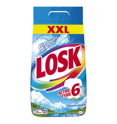 Порошок пральний Losk Гірське озеро автомат 6кг