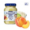 Пюре Карапуз з яблук персиків і сиру для дітей з 4 місяців 200г