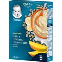 Каша Gerber молочна вівсяно-пшенична з бананом та манго для дітей з 6 місяців 240г