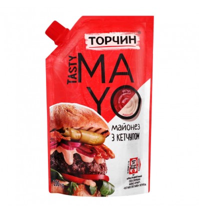 Майонез Торчин Tasty Mayo з кетчупом 200г