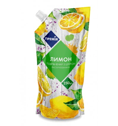 Лимон подрібнений з цукром Премія 250г
