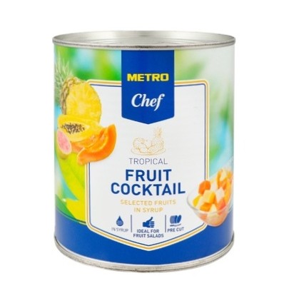 Коктейль з тропічних фруктів METRO Chef в сиропі 850мл
