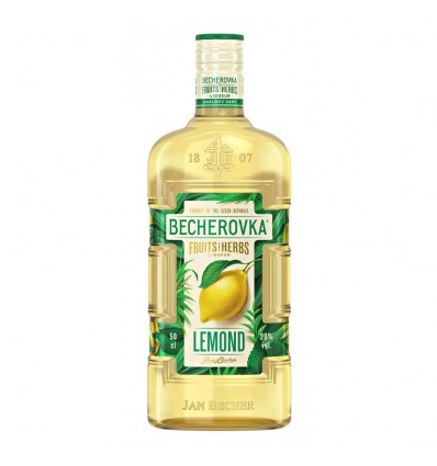 Лікерна настоянка на травах Becherovka Lemond 20% 0,5л
