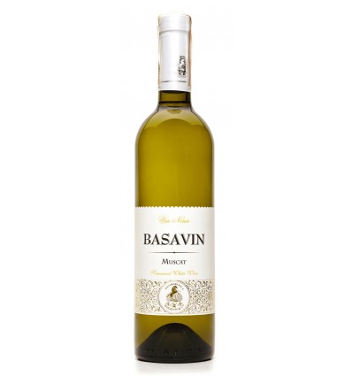Вино Basavin Мускат біле напівсолодке 11% 0,75л