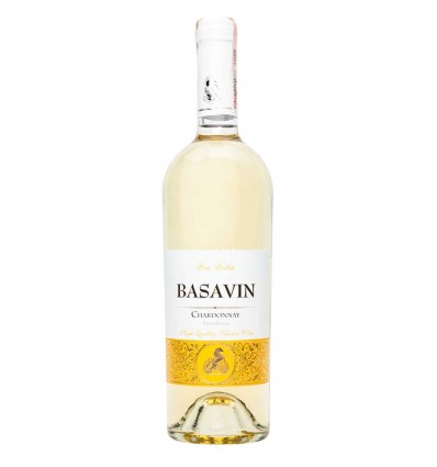 Вино Basavin Голд Шардоне біле сухе 12,5% 0,75л