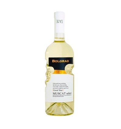 Вино Bolgrad GY Muscat Select біле напівсолодке 9-13% 0,75л