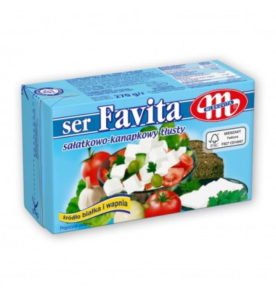 Сир Mlekovita Favita м'який солений 45% 270г