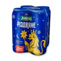 Пиво Львівське Різдвяне темне 4,4% 4x0,5л