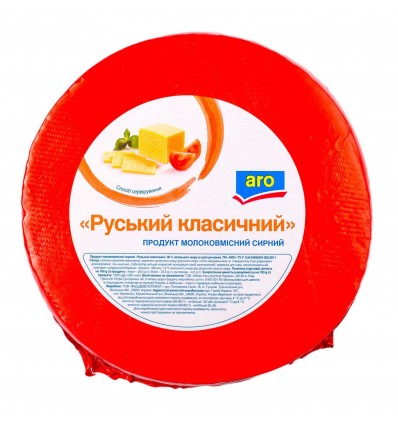 Продукт молоковмісний сирний Аро Руський класичний 50%