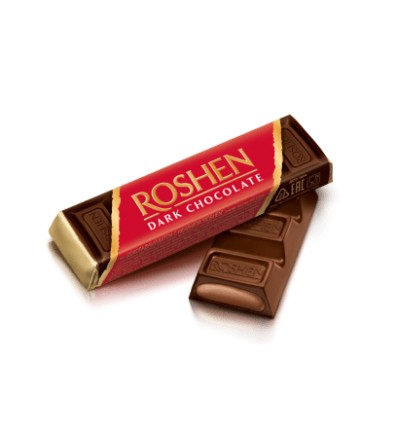 Батончик Roshen шоколадний з помадно-шоколадною начинкою 43г