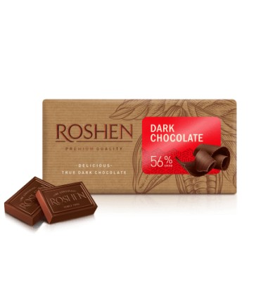 Шоколад чорний Roshen 56% 90г