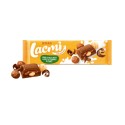 Шоколад Roshen Lacmi молочний з цілим лісовим горіхом і шоколадно-карамельної начинкою 300г
