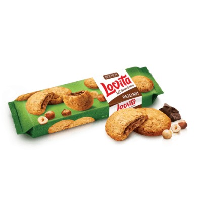 Печиво здобне Roshen з начинкою есмеральда soft heart choco 170г