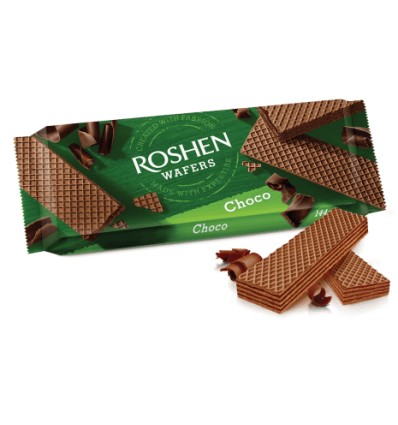 Вафлі Roshen Wafers шоколад 144г