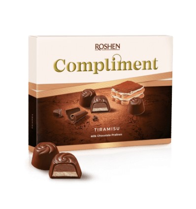 Цукерки Roshen Compliment зі смаком Тірамісу 120г