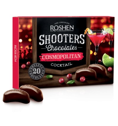 Цукерки шоколадні Roshen Shooters Cosmopoliten 150г