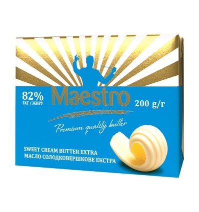 Масло Maestro солодковершкове 82% 200г
