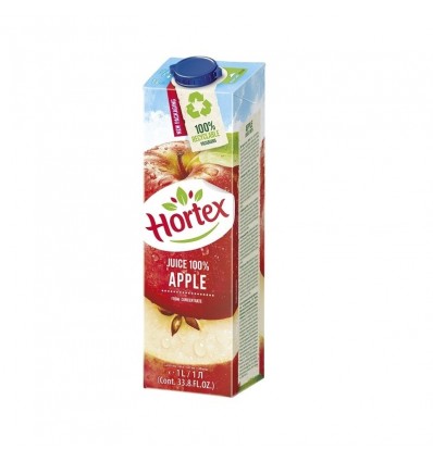 Сік Hortex яблучний відновлений пастеризований 1л