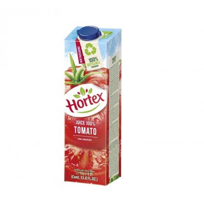 Сік Hortex томатний відновлений пастеризований з м'якоттю 1л