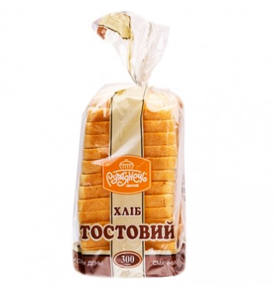 Хліб Рум'янець Тостовий нарізка 300г