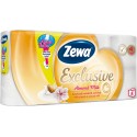 Туалетний папір Zewa Exclusive Almond Milk білий 4-х шаровий 8 рулонів