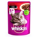 Корм для котів Whiskas з яловичиною в соусі 100г