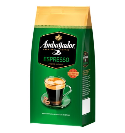 Кава Ambassador Espresso в зернах 900г