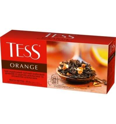 Чай чорний Tess Orange в пакетиках 25шт*1.5г