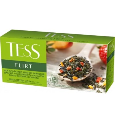 Чай зелений Tess Flirt в пакетиках 25шт*1.5г