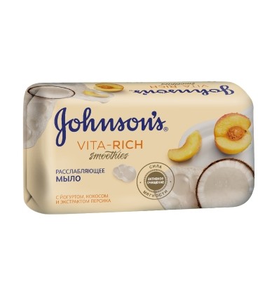 Мило Johnson's Vita-Rich Йогурт з кокосом і персиком 125г